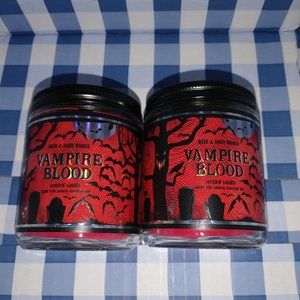 Set of 2 Bath & Body Works Single Wick Vampire Blood Candle 7oz New